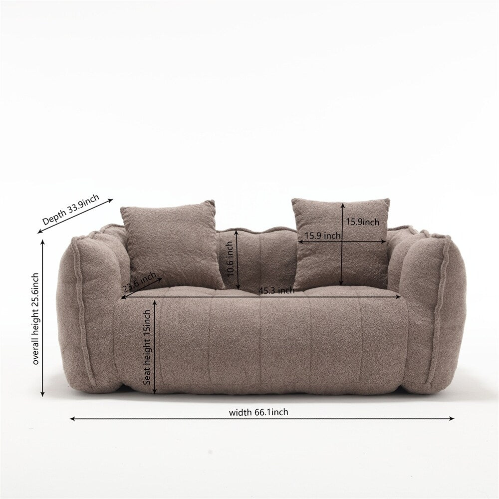 Canapé inclinable moderne en chenille avec mousse haute résilience