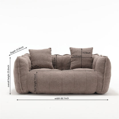 Canapé inclinable moderne en chenille avec mousse haute résilience