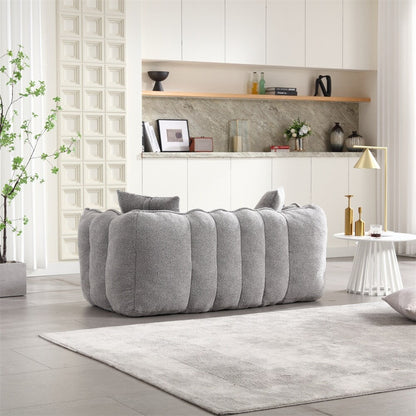 Canapé inclinable moderne en chenille avec mousse haute résilience