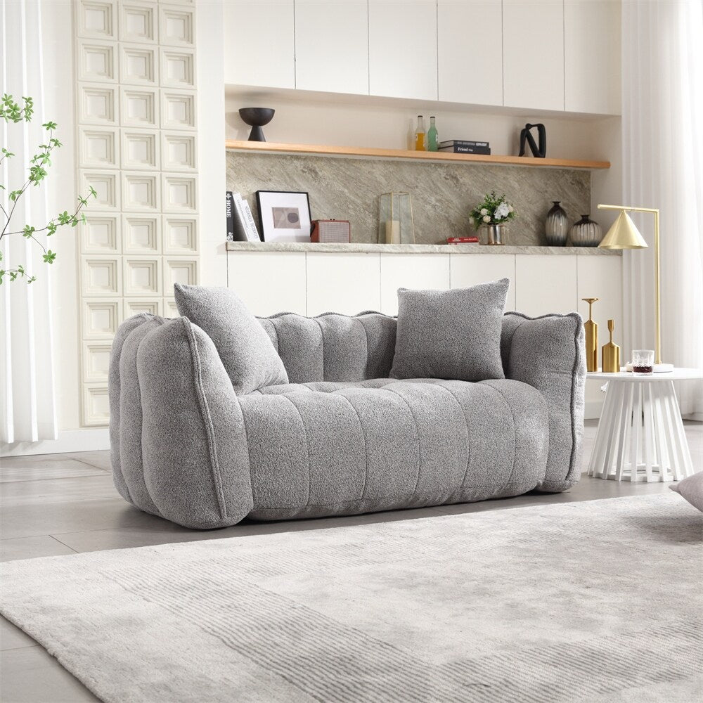 Canapé inclinable moderne en chenille avec mousse haute résilience