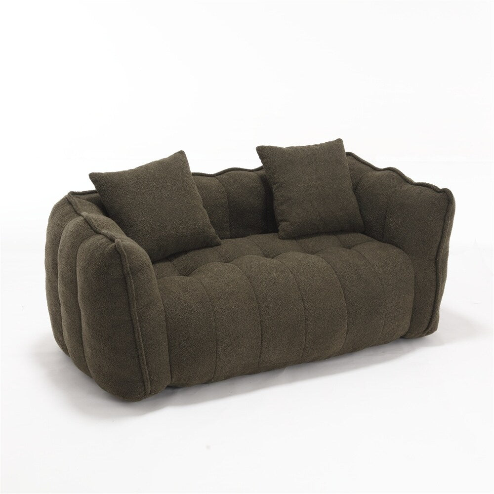Canapé inclinable moderne en chenille avec mousse haute résilience