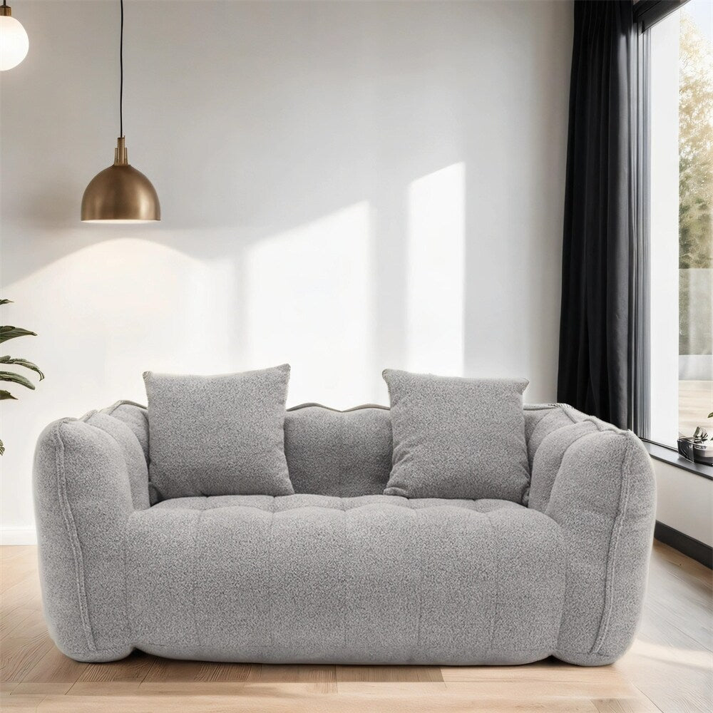 Canapé inclinable moderne en chenille avec mousse haute résilience