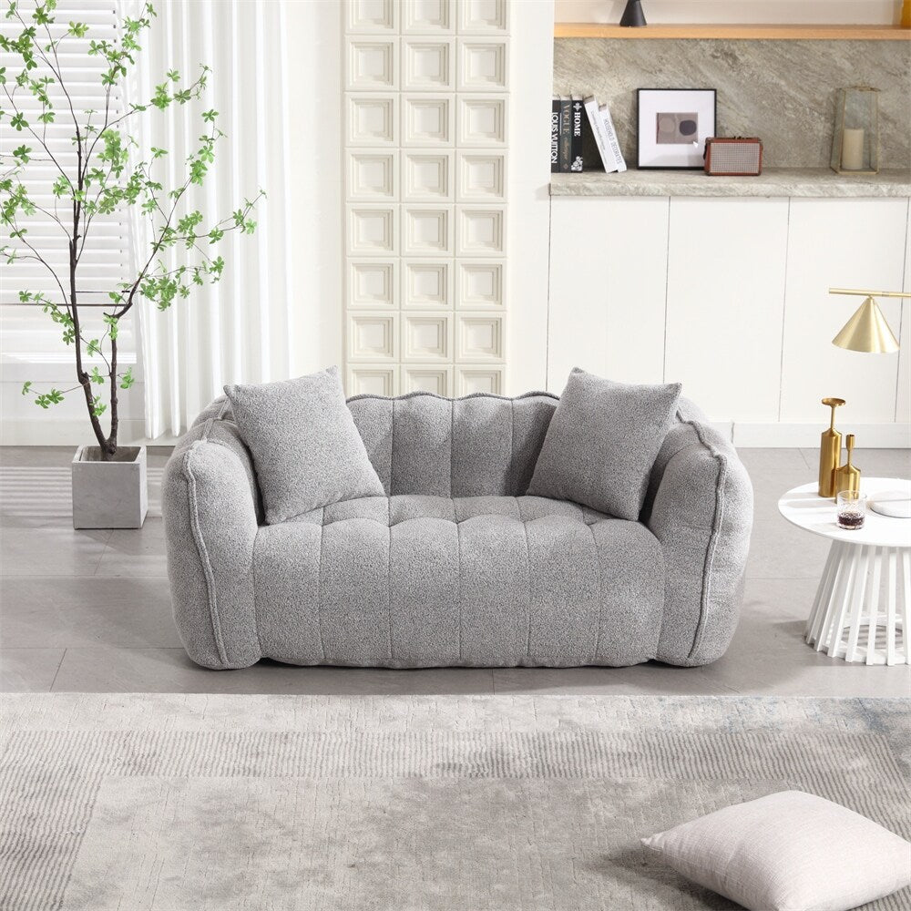 Canapé inclinable moderne en chenille avec mousse haute résilience