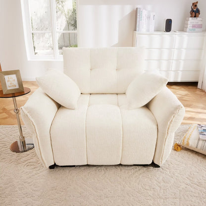 Canapé moderne en chenille, structure en bois massif avec coussin haute élasticité
