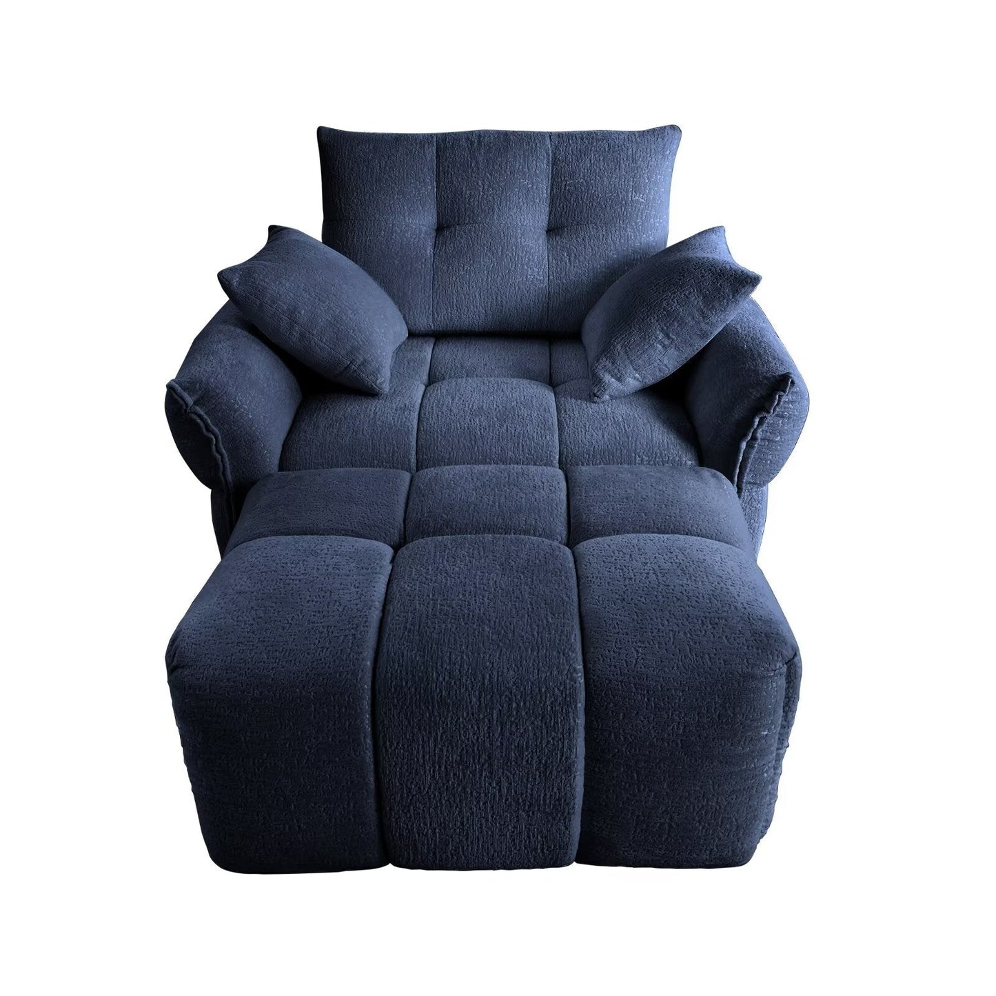 Canapé moderne en chenille, structure en bois massif avec coussin haute élasticité
