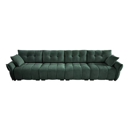 Canapé moderne en chenille, structure en bois massif avec coussin haute élasticité