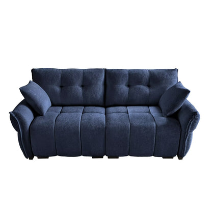 Canapé moderne en chenille, structure en bois massif avec coussin haute élasticité
