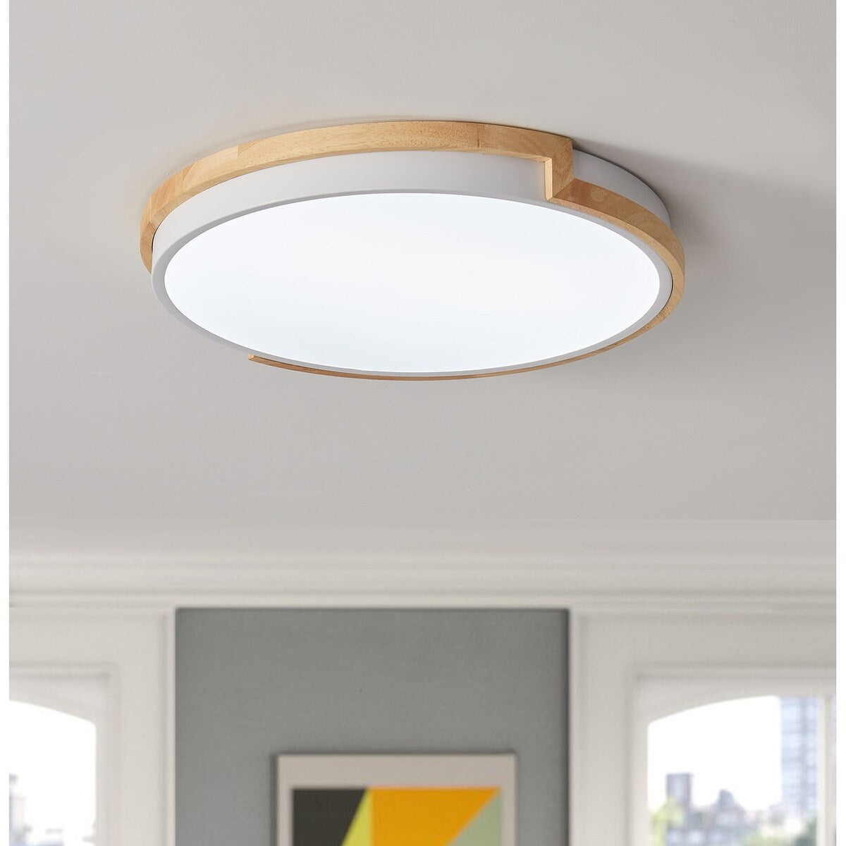 Plafonnier encastré à LED circulaire moderne et concis à 1 ampoule