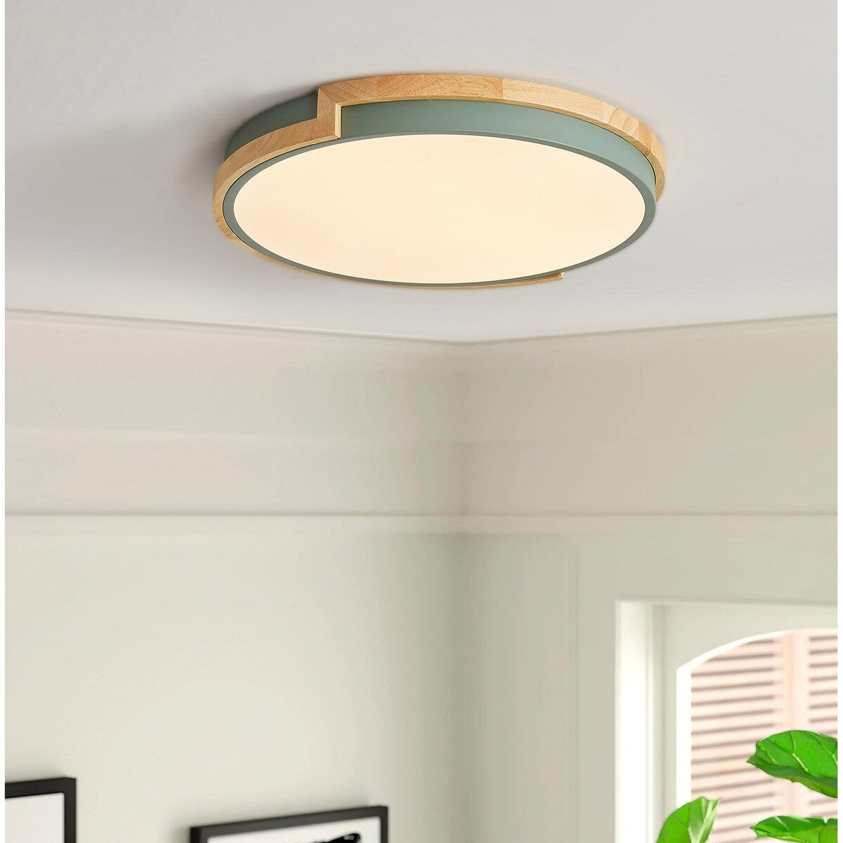 Plafonnier encastré à LED circulaire moderne et concis à 1 ampoule