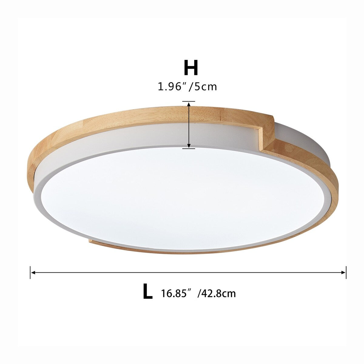 Plafonnier encastré à LED circulaire moderne et concis à 1 ampoule
