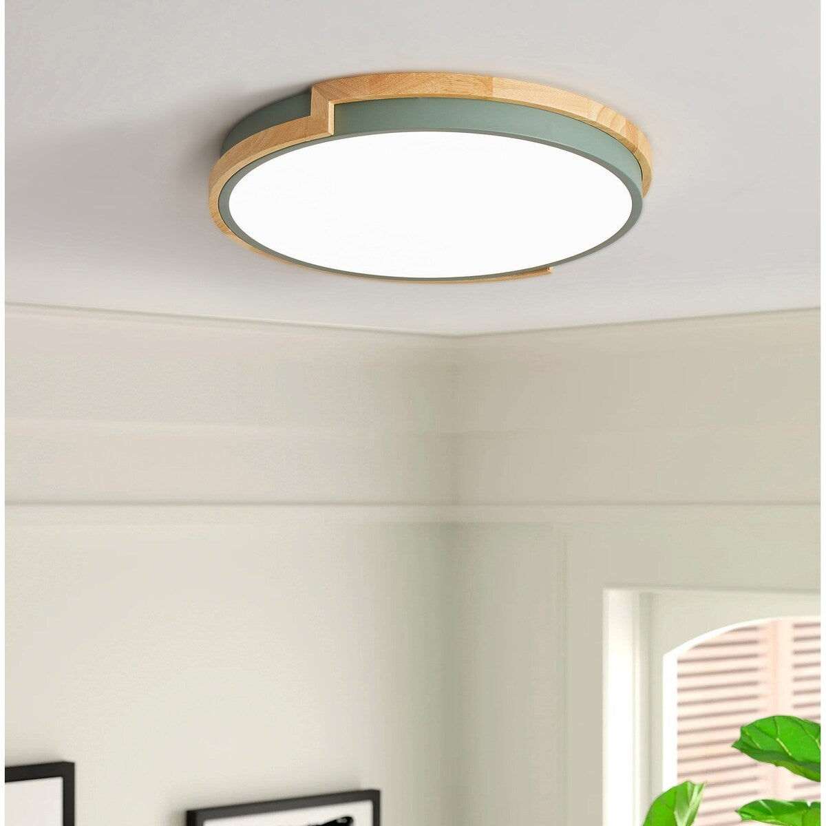 Plafonnier encastré à LED circulaire moderne et concis à 1 ampoule