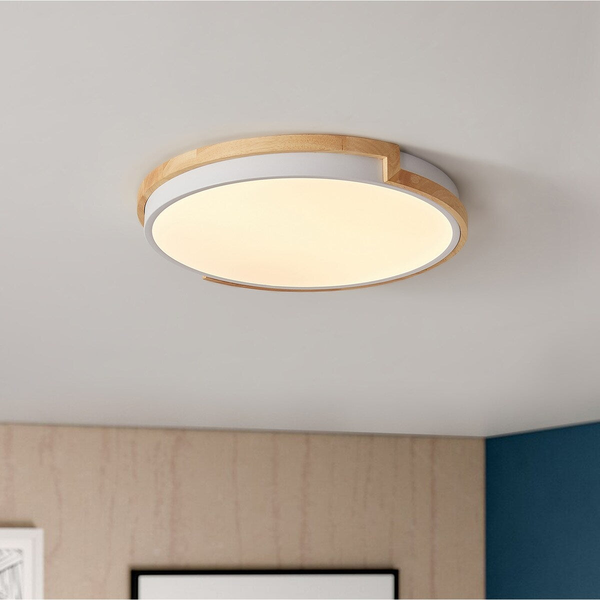 Plafonnier encastré à LED circulaire moderne et concis à 1 ampoule