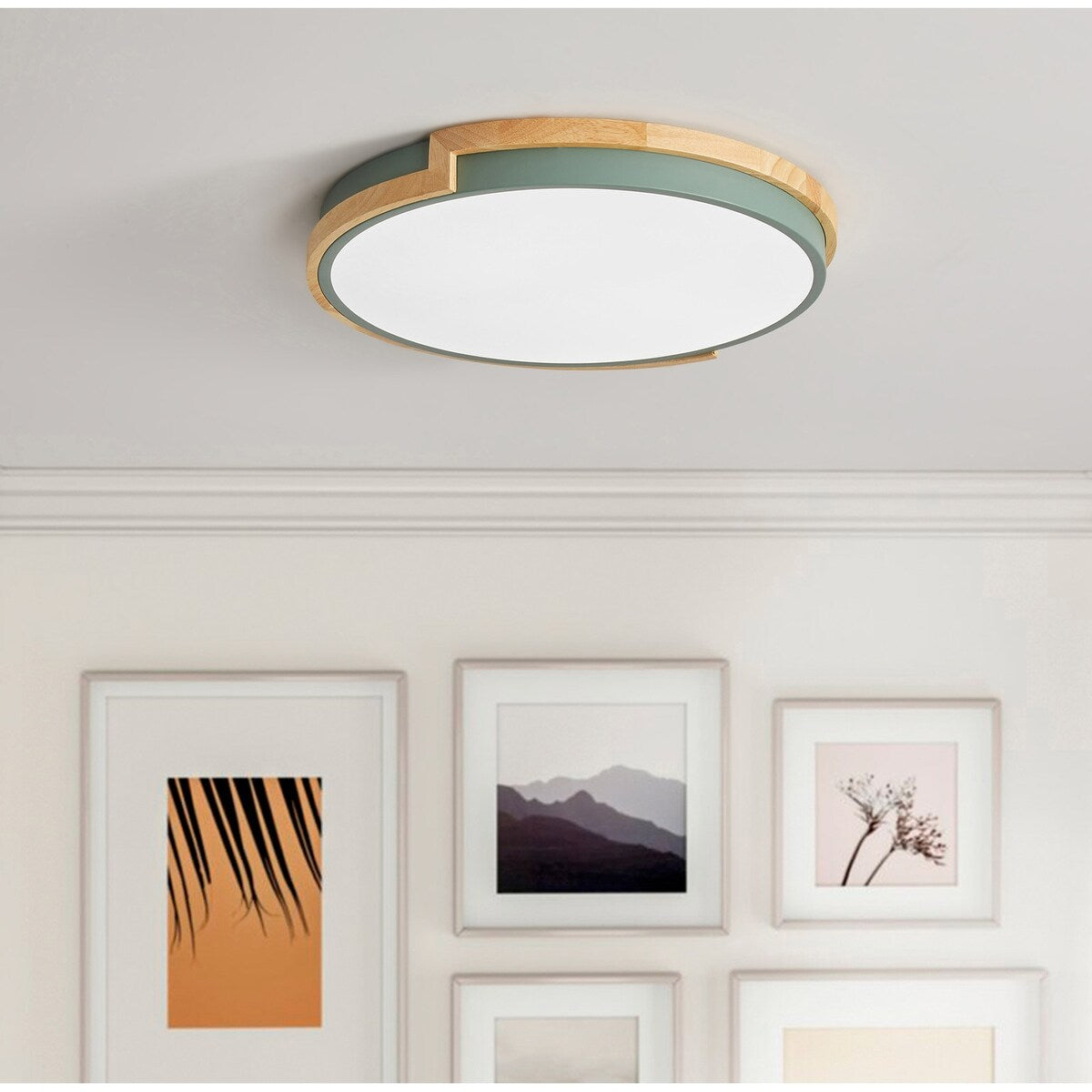 Plafonnier encastré à LED circulaire moderne et concis à 1 ampoule