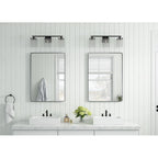 Luminaire de salle de bain noir moderne avec design en cristal