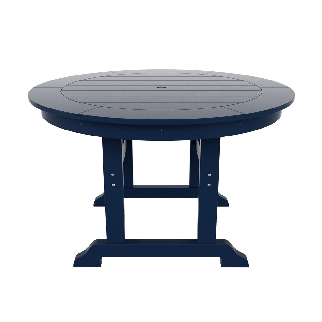 Ensemble de salle à manger d'extérieur Polytrends Shoreside, 5 pièces, carré, en polyester, respectueux de l'environnement, toutes saisons, avec fauteuils