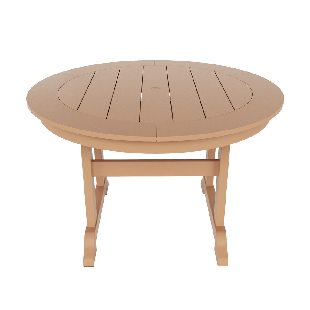 Ensemble de salle à manger d'extérieur Polytrends Shoreside, 5 pièces, carré, en polyester, respectueux de l'environnement, toutes saisons, avec fauteuils