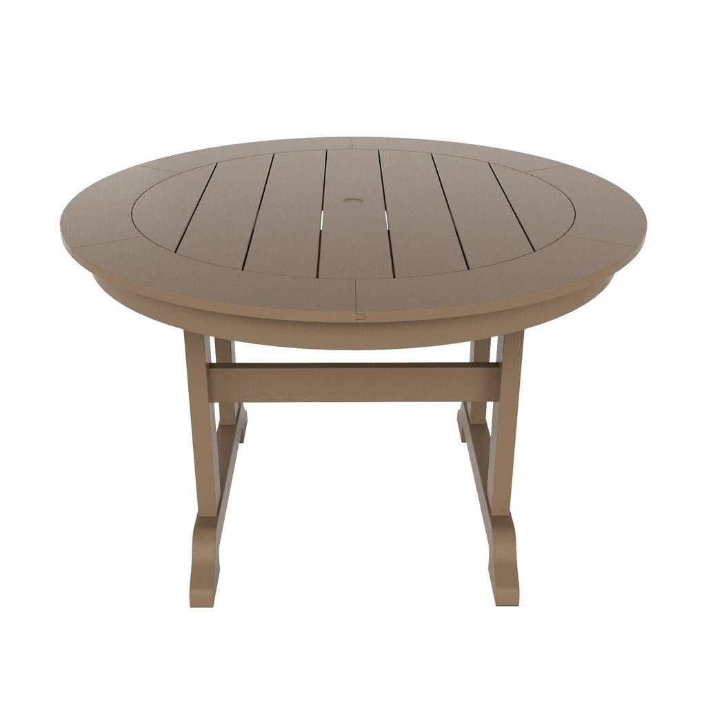 Ensemble de salle à manger d'extérieur Polytrends Shoreside, 5 pièces, carré, en polyester, respectueux de l'environnement, toutes saisons, avec fauteuils