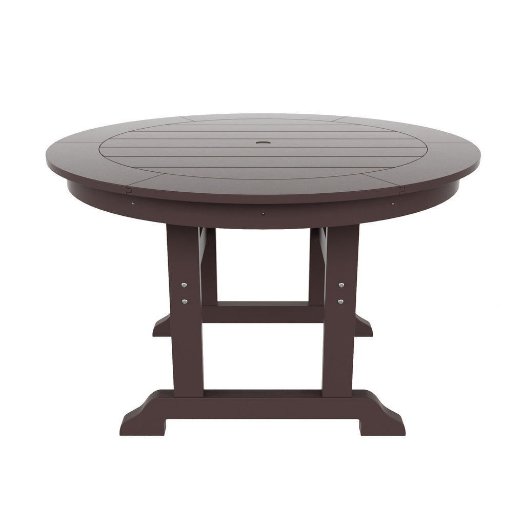 Ensemble de salle à manger d'extérieur Polytrends Shoreside, 5 pièces, carré, en polyester, respectueux de l'environnement, toutes saisons, avec fauteuils