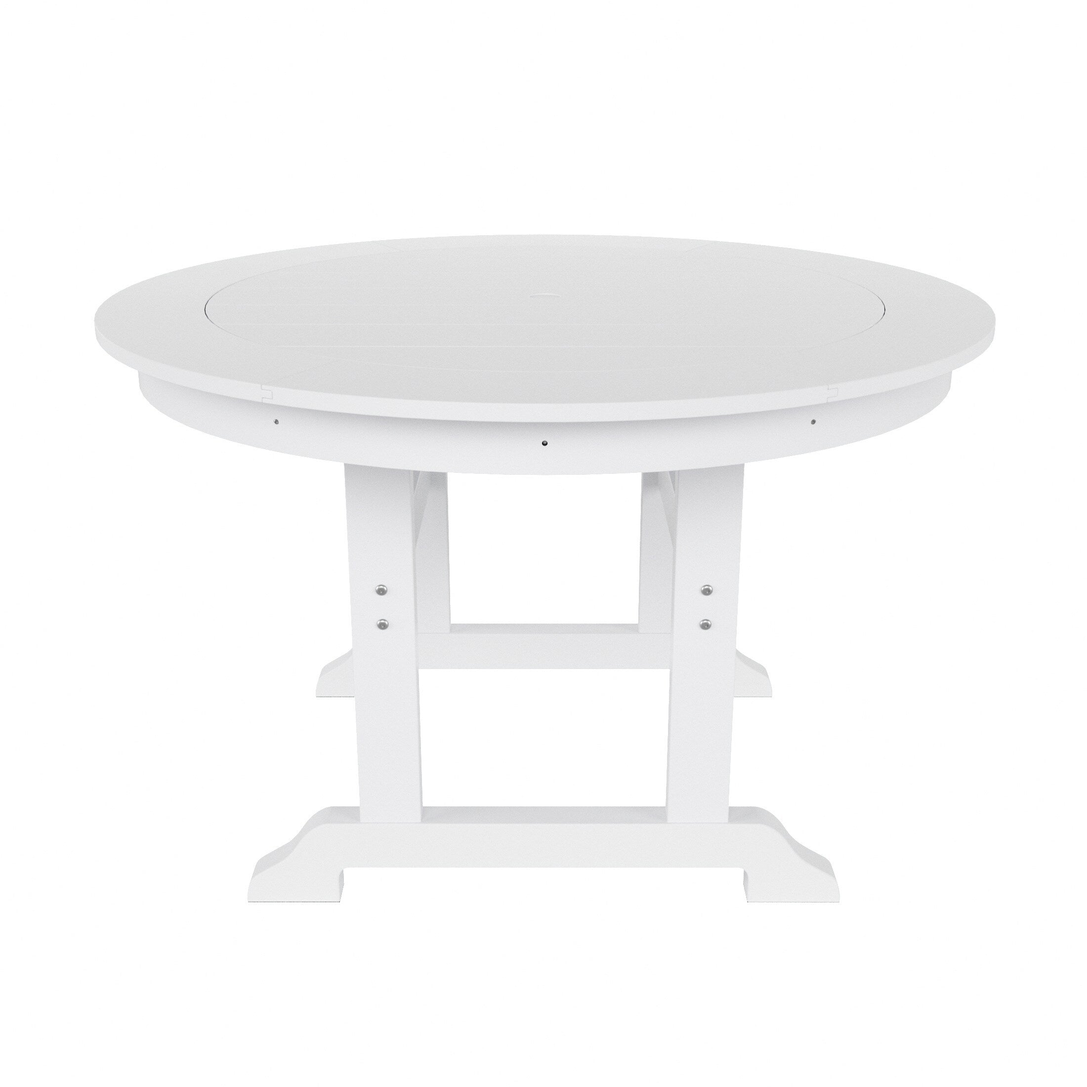 Ensemble de salle à manger d'extérieur Polytrends Shoreside, 5 pièces, carré, en polyester, respectueux de l'environnement, toutes saisons, avec fauteuils