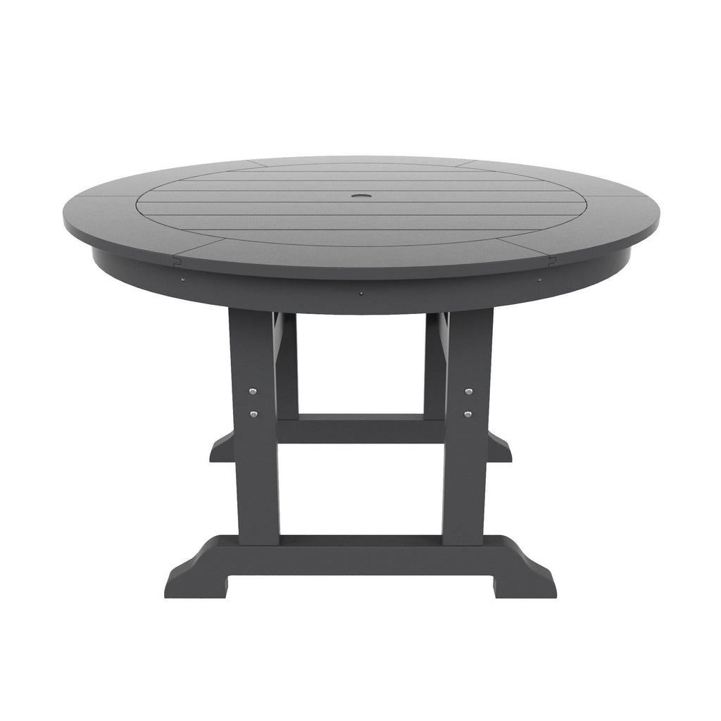 Ensemble de salle à manger d'extérieur Polytrends Shoreside, 5 pièces, carré, en polyester, respectueux de l'environnement, toutes saisons, avec fauteuils
