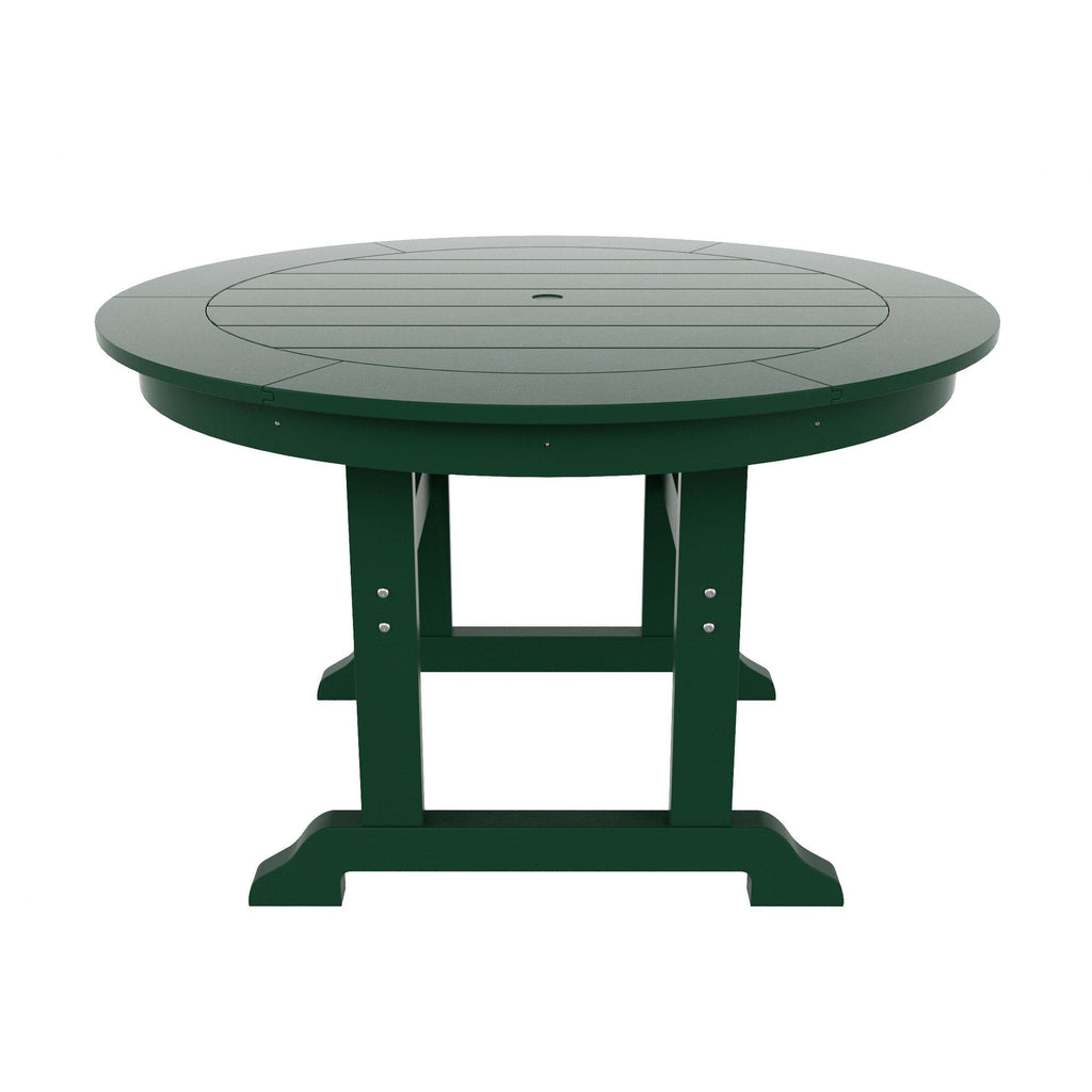 Ensemble de salle à manger d'extérieur Polytrends Shoreside, 5 pièces, carré, en polyester, respectueux de l'environnement, toutes saisons, avec fauteuils