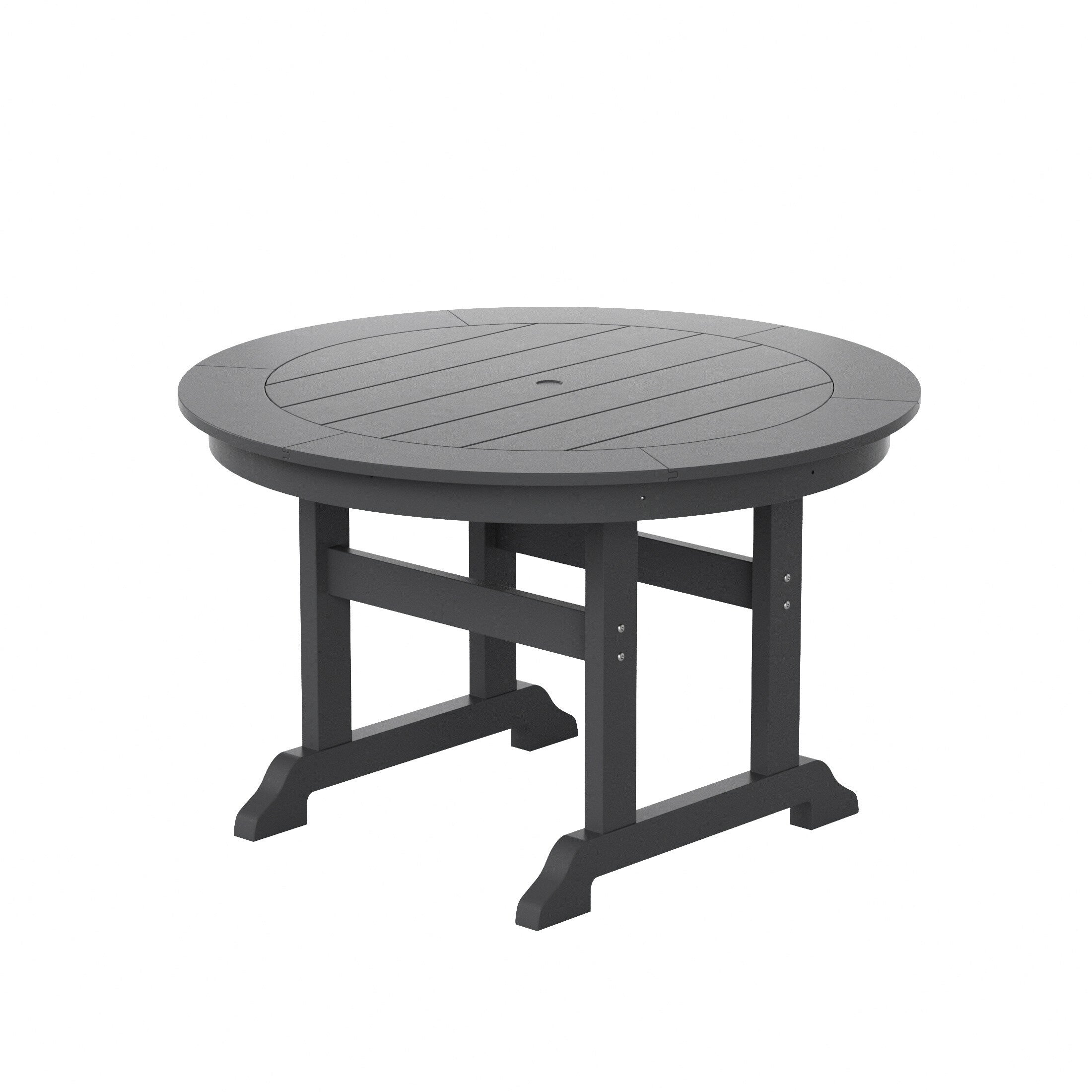 Ensemble de salle à manger d'extérieur Polytrends Shoreside, 5 pièces, carré, en polyester, respectueux de l'environnement, toutes saisons, avec fauteuils