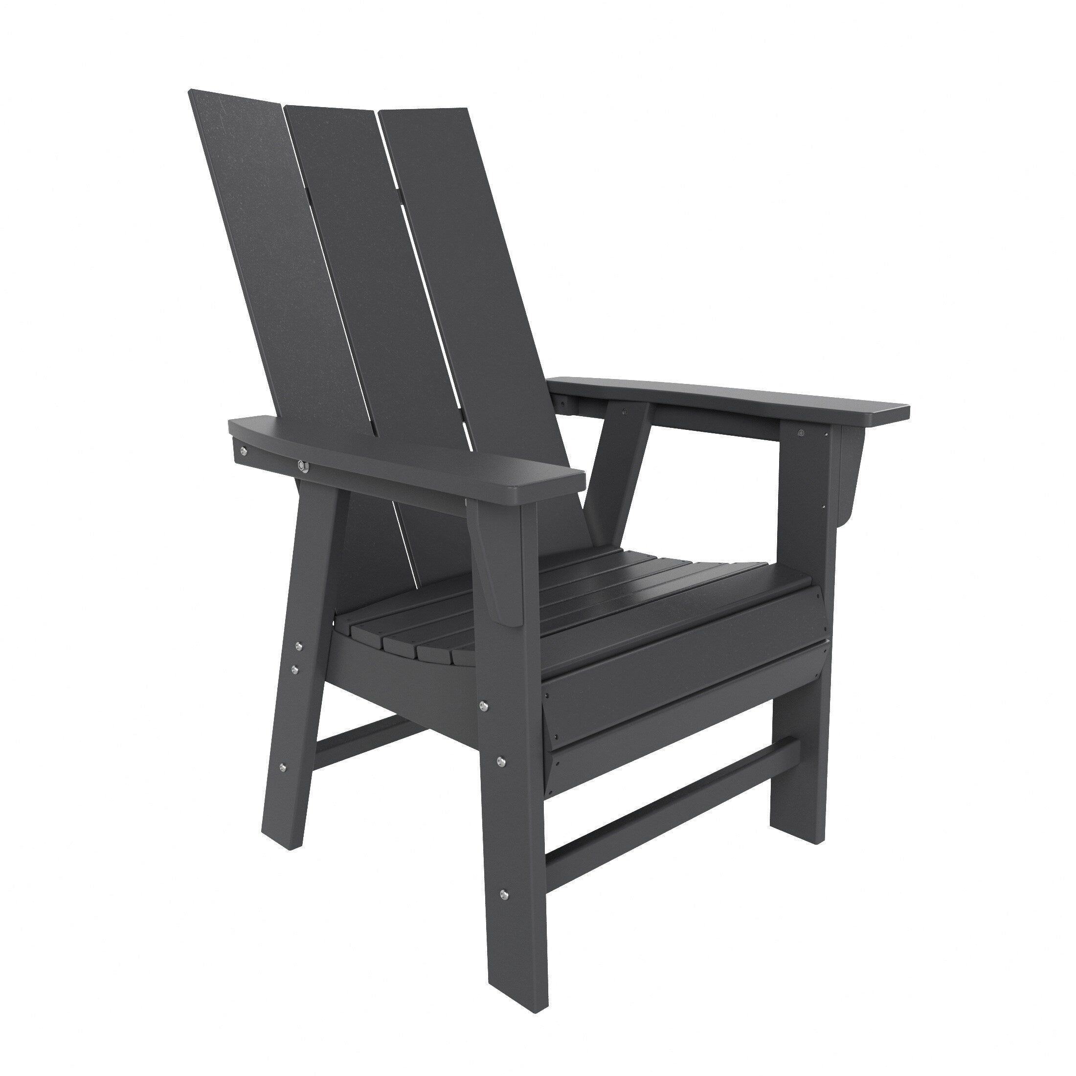 Ensemble de salle à manger d'extérieur Polytrends Shoreside, 5 pièces, carré, en polyester, respectueux de l'environnement, toutes saisons, avec fauteuils