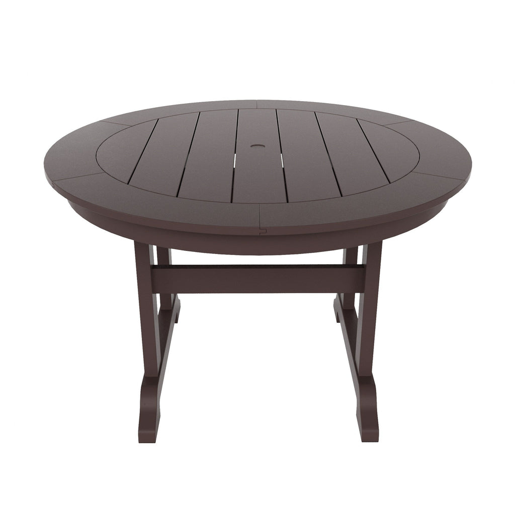 Ensemble de salle à manger d'extérieur Polytrends Shoreside, 5 pièces, carré, en polyester, respectueux de l'environnement, toutes saisons, avec fauteuils
