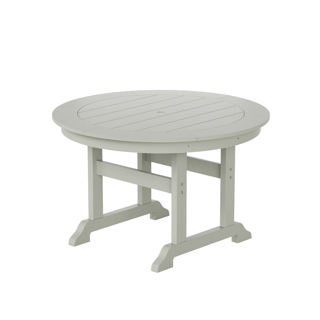 Ensemble de salle à manger d'extérieur Polytrends Shoreside, 5 pièces, carré, en polyester, respectueux de l'environnement, toutes saisons, avec fauteuils
