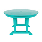 Ensemble de salle à manger d'extérieur Polytrends Shoreside, 5 pièces, carré, en polyester, respectueux de l'environnement, toutes saisons, avec fauteuils