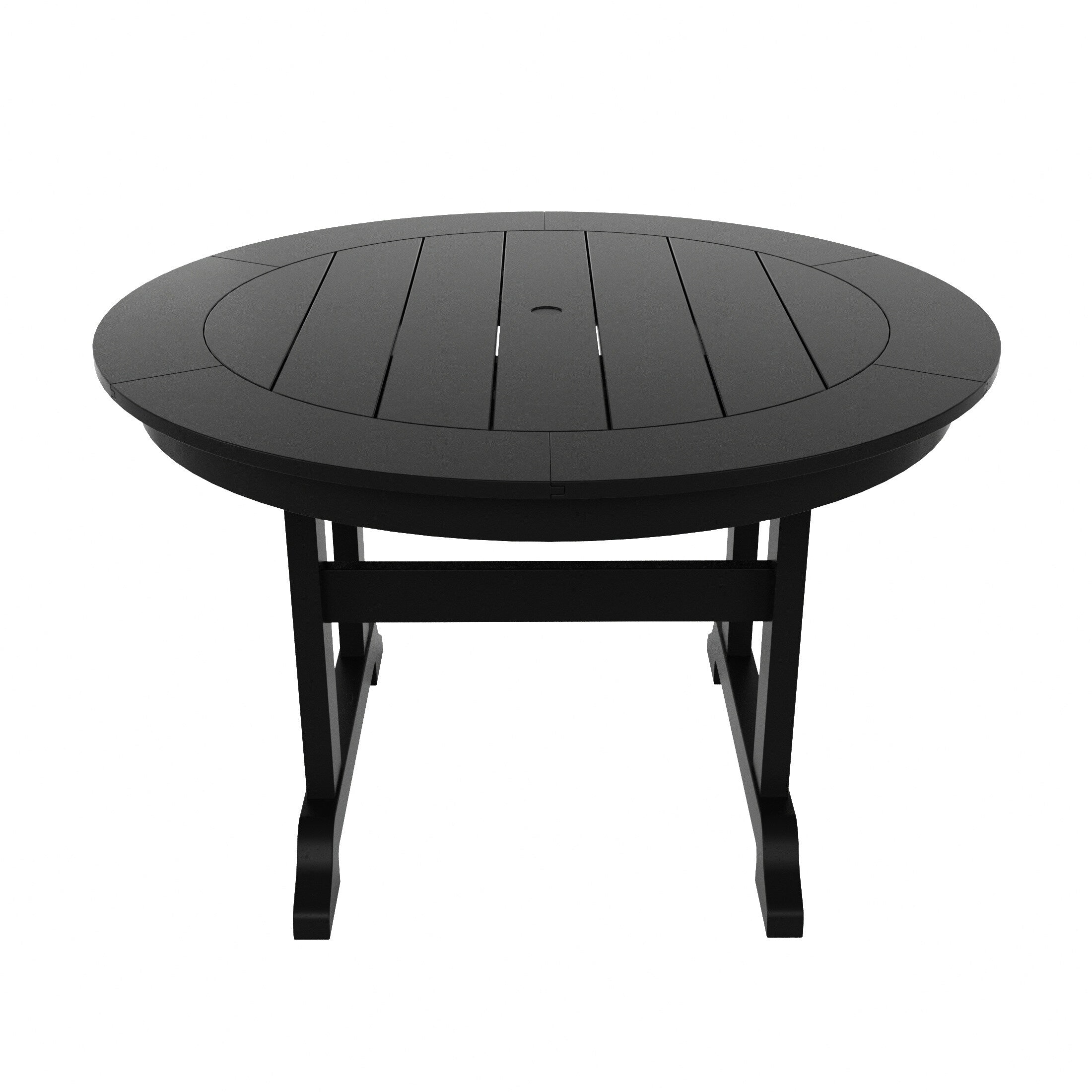 Ensemble de salle à manger d'extérieur Polytrends Shoreside, 5 pièces, carré, en polyester, respectueux de l'environnement, toutes saisons, avec fauteuils