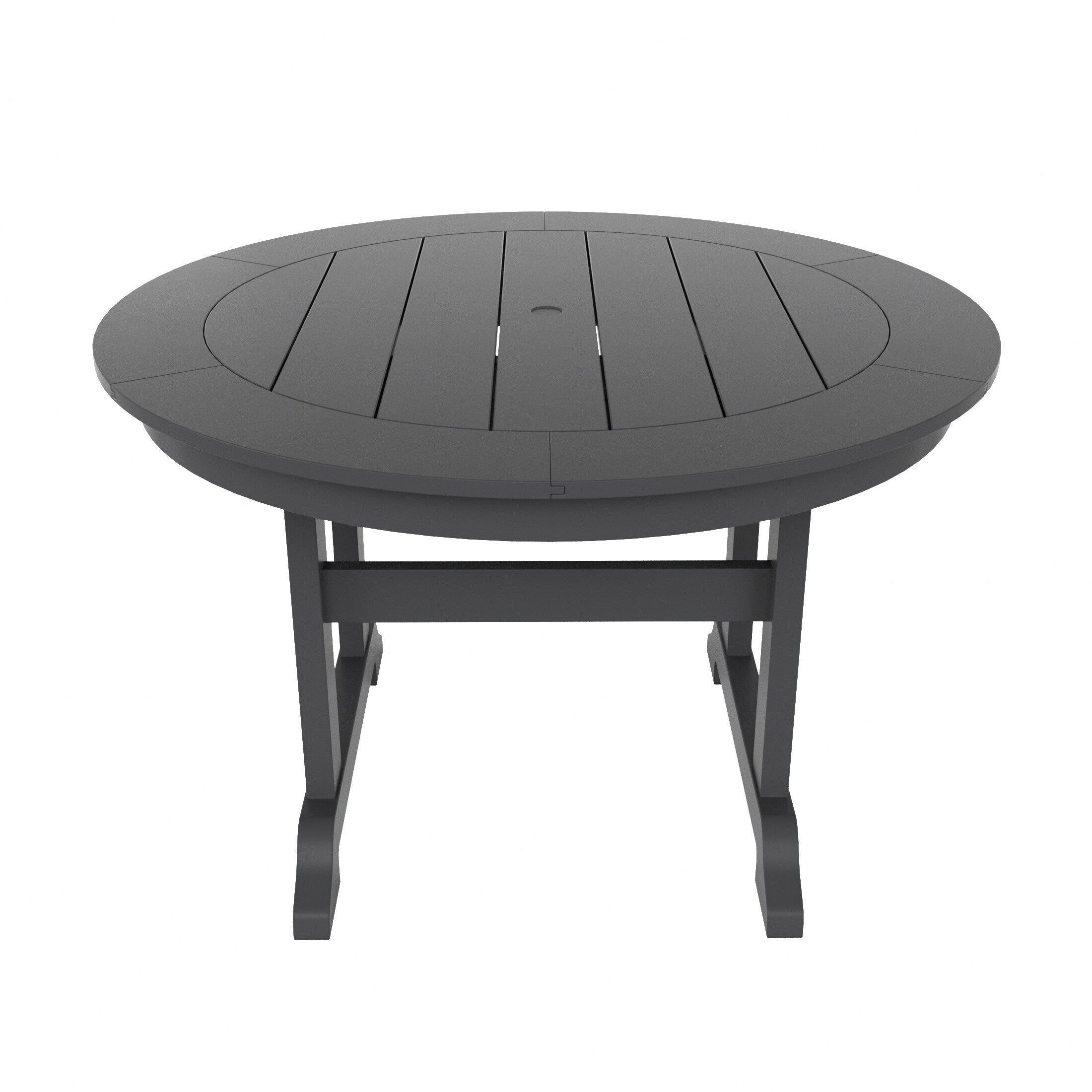 Ensemble de salle à manger d'extérieur Polytrends Shoreside, 5 pièces, carré, en polyester, respectueux de l'environnement, toutes saisons, avec fauteuils