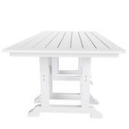 Ensemble de salle à manger d'extérieur Polytrends Shoreside rectangulaire 7 pièces en polyéthylène écologique, résistant aux intempéries