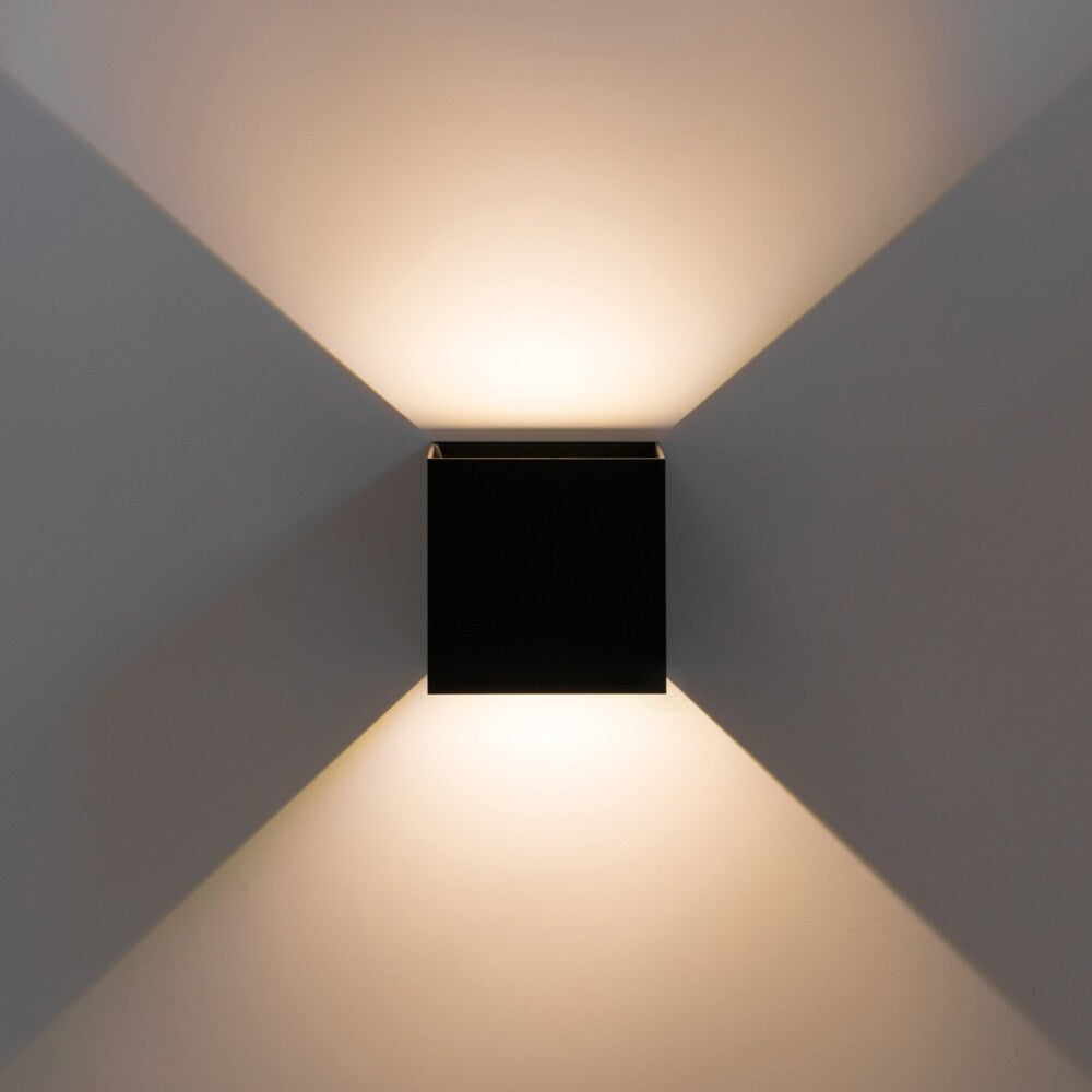 Applique murale LED moderne et étanche en aluminium avec faisceau réglable, 10 W, 4 000 K, blanc froid, pour intérieur et extérieur