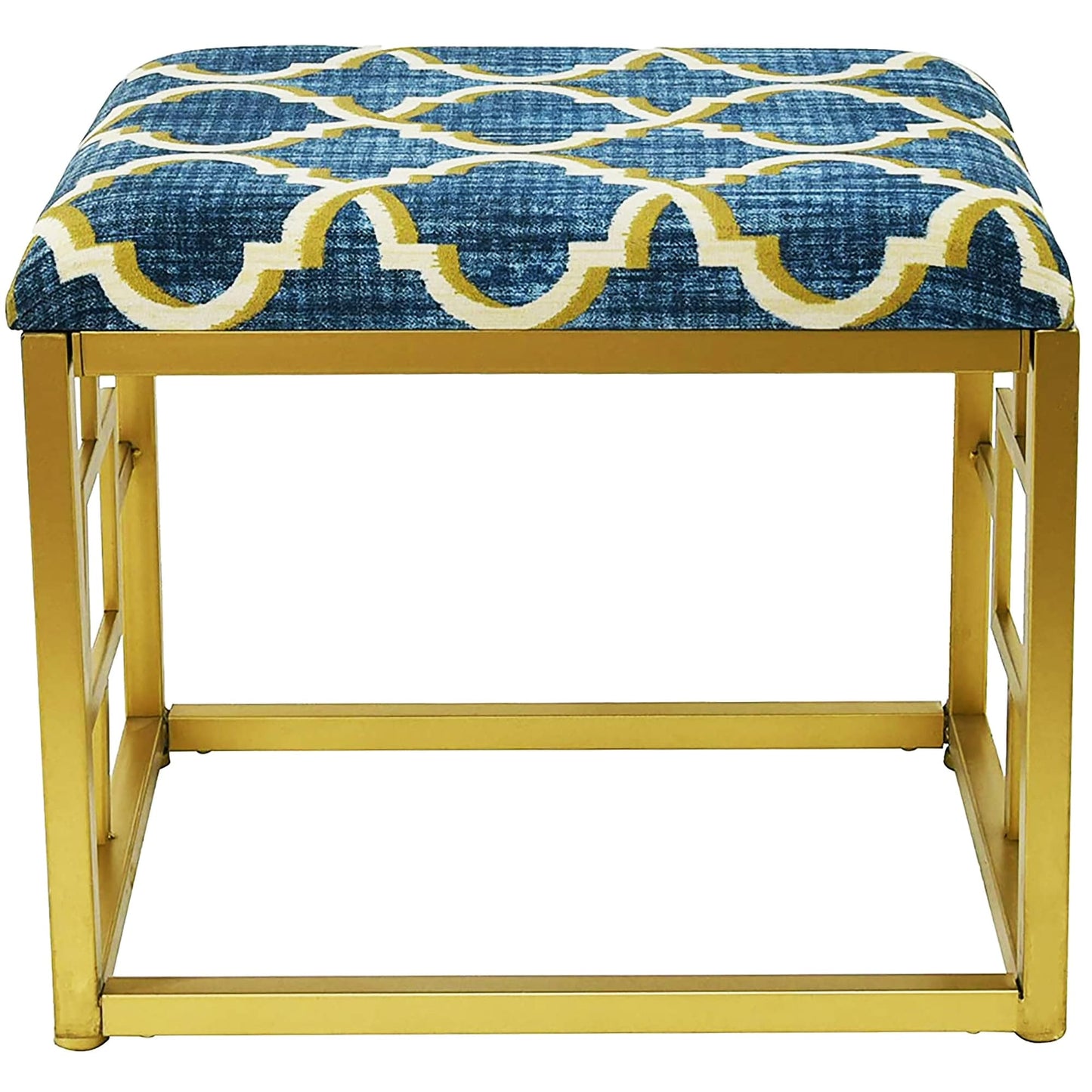 Pouf moderne rembourré en tissu avec rembourrage en mousse, 20 po de large