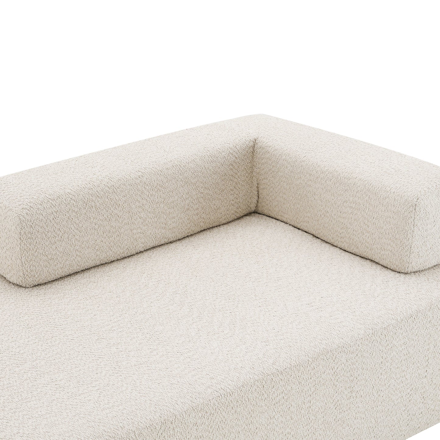 Canapé convertible moderne en U, structure spéciale pour canapé modulaire sectionnel surdimensionné