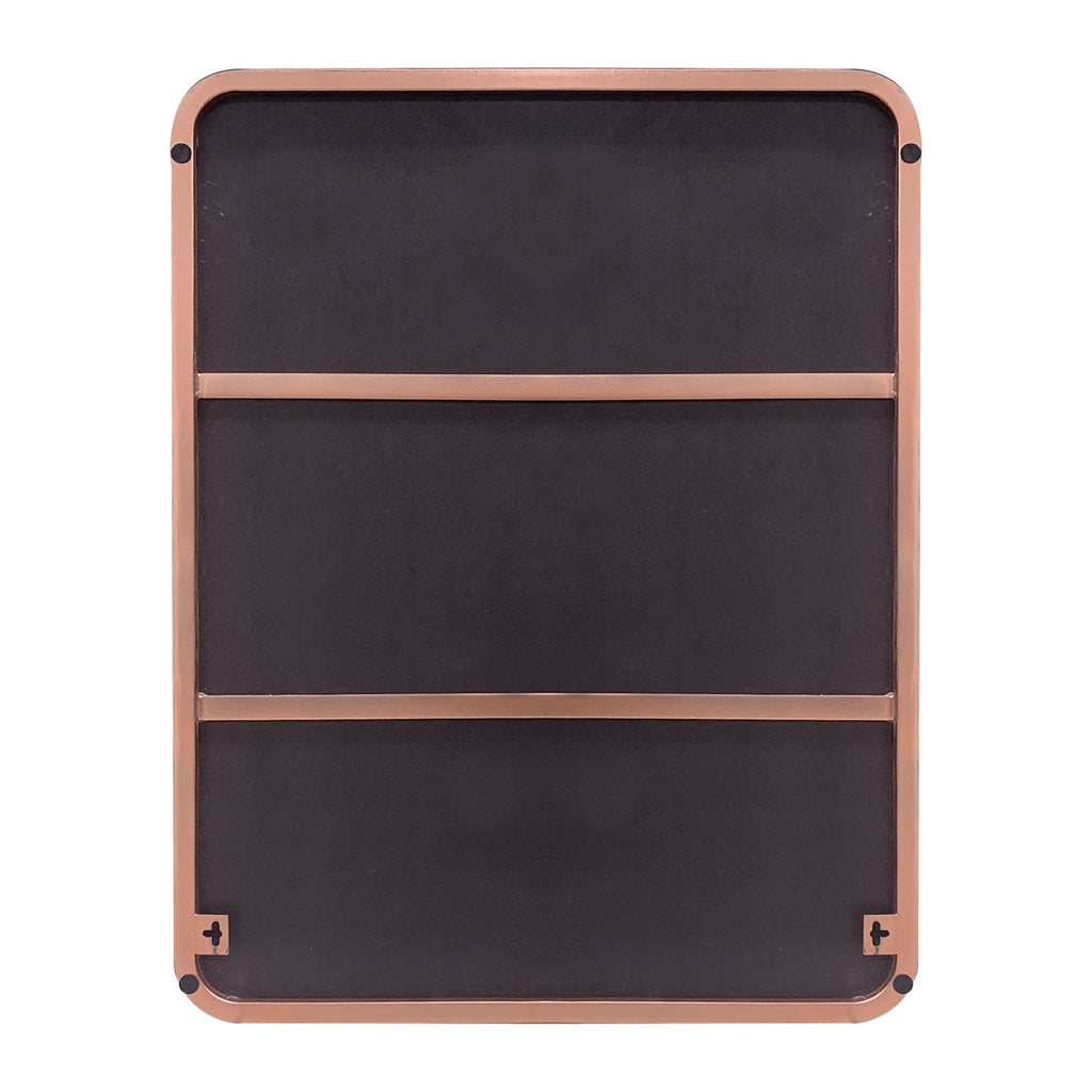 Miroir mural de salle de bain avec coin arrondi (1 pièce)