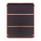Miroir mural de salle de bain avec coin arrondi (1 pièce)