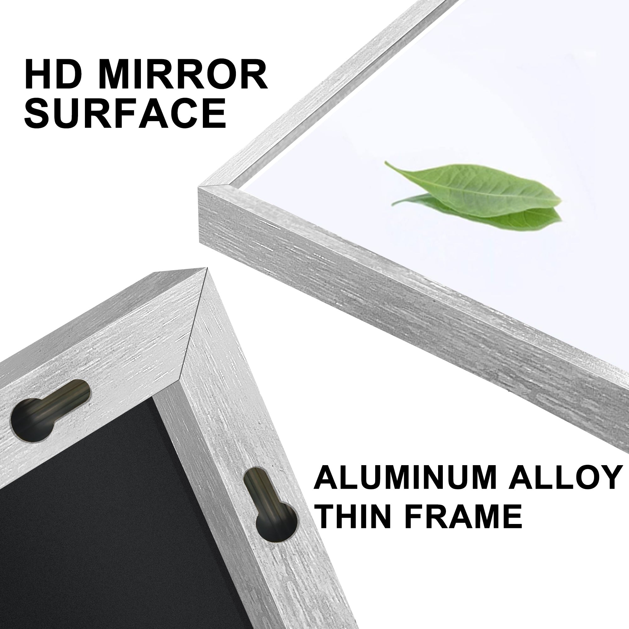 Miroir de sol moderne pleine longueur Miroir autoportant