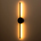 Applique murale de salle de bain à 1 lumière, linéaire et moderne, à intensité variable, à DEL intégrée, de 23,6 po