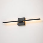 Applique murale de salle de bain à 1 lumière, linéaire et moderne, à intensité variable, à DEL intégrée, de 23,6 po