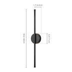 Applique murale de salle de bain à 1 lumière, linéaire et moderne, à intensité variable, à DEL intégrée, de 23,6 po