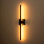 Applique murale de salle de bain à 1 lumière, linéaire et moderne, à intensité variable, à DEL intégrée, de 23,6 po