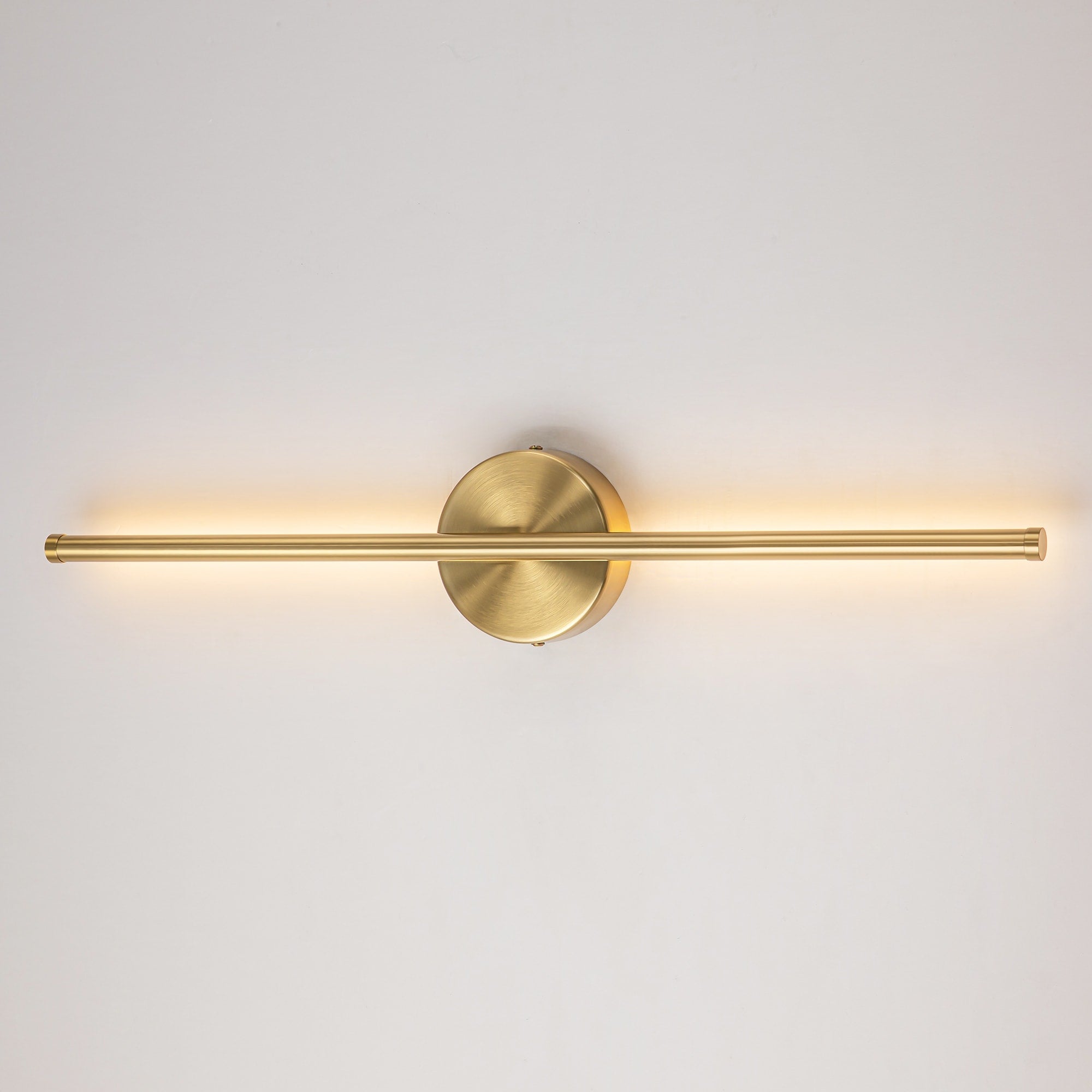Applique murale de salle de bain à 1 lumière, linéaire et moderne, à intensité variable, à DEL intégrée, de 23,6 po