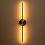 Applique murale de salle de bain à 1 lumière, linéaire et moderne, à intensité variable, à DEL intégrée, de 23,6 po