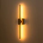 Applique murale de salle de bain à 1 lumière, linéaire et moderne, à intensité variable, à DEL intégrée, de 23,6 po