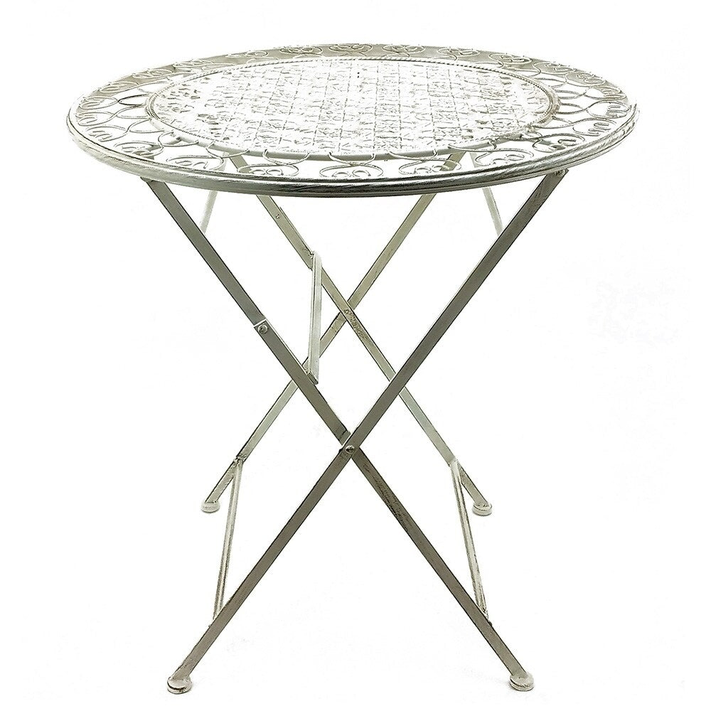 Ensemble bistrot pliant 3 pièces en fer vieilli de Modern Home Marseille