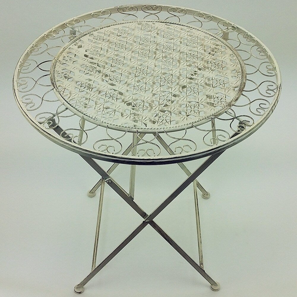 Ensemble bistrot pliant 3 pièces en fer vieilli de Modern Home Marseille