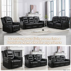 Fauteuil inclinable pivotant manuel pour home cinéma moderne, fauteuil à bascule simple avec accoudoirs larges et coussins imperméables