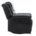 Fauteuil inclinable pivotant manuel pour home cinéma moderne, fauteuil à bascule simple avec accoudoirs larges et coussins imperméables